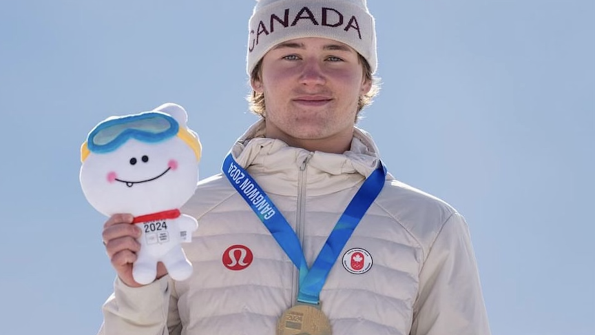 YOG Big Air Gold Medal Podium