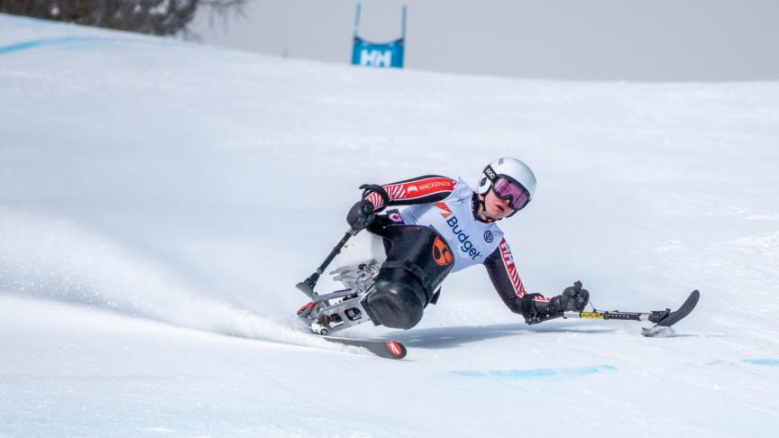 katie slicing up the course